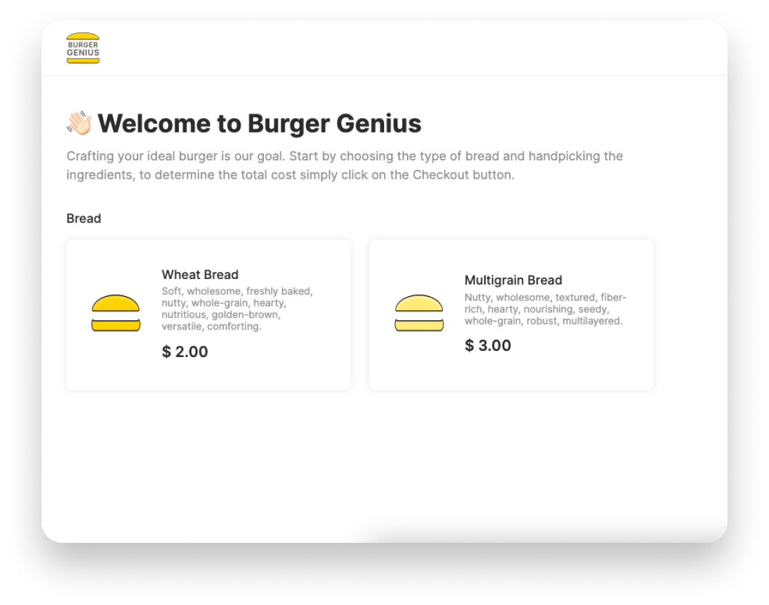 Burger Genius Application thumbnai picture